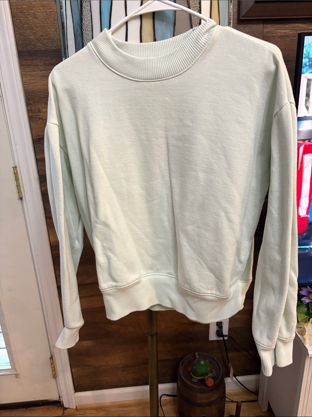 a new day Pale Mint Crewneck Sweater